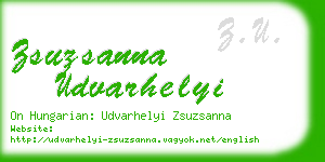 zsuzsanna udvarhelyi business card